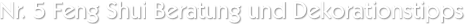 Nr. 5 Feng Shui Beratung